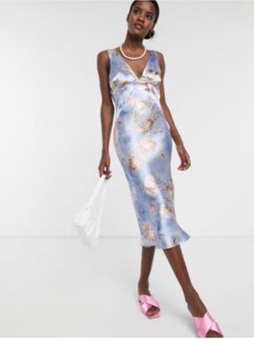 asos design one shoulder tulle wired hem midi dress ASOS DESIGN one shoulder tulle wired hem maxi dress, Cream